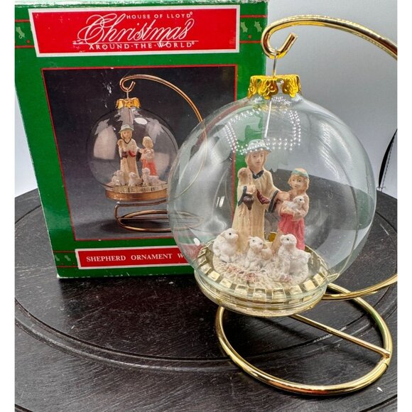 House Of Lloyd  Shepherd Ornament With Stand Glass Christmas Decoration #530612 - Picture 3 of 12
